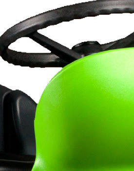 Sanitation machine steering wheel